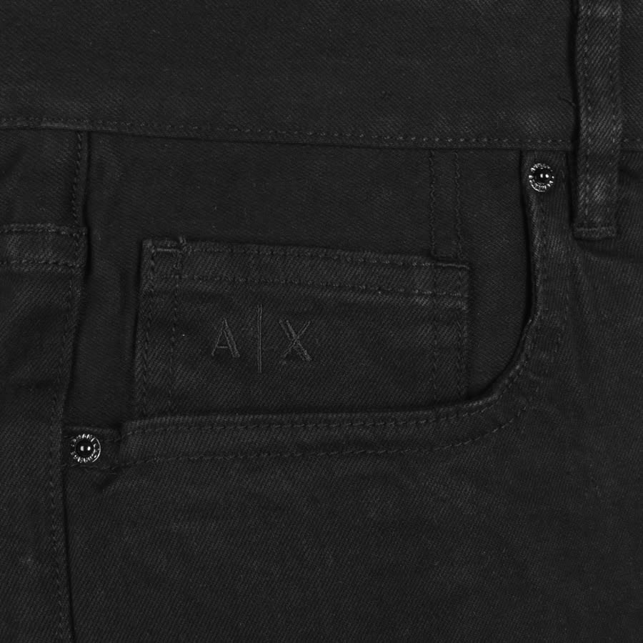 Armani Exchange J65 Slim Denim Shorts Black | Mainline